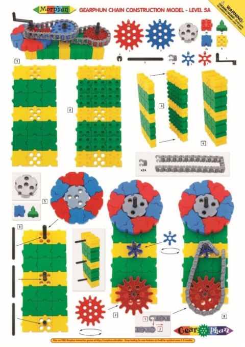 Gearphun łańcuszek - 75 elementów - zestaw uzupełniający