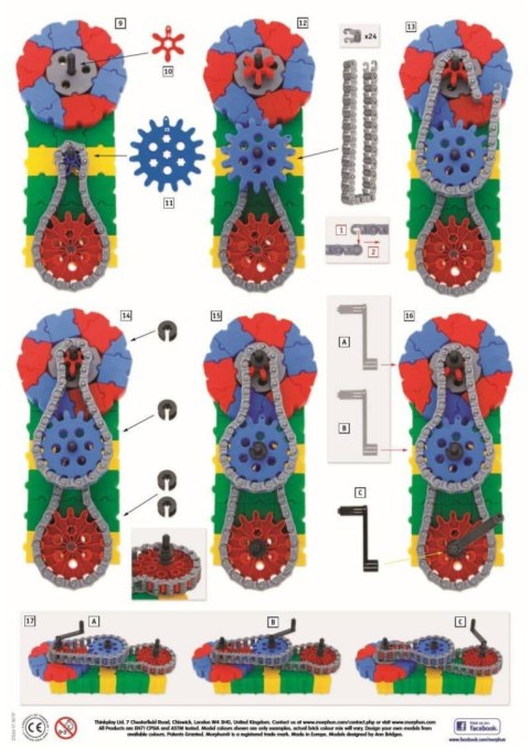 Gearphun łańcuszek - 75 elementów - zestaw uzupełniający