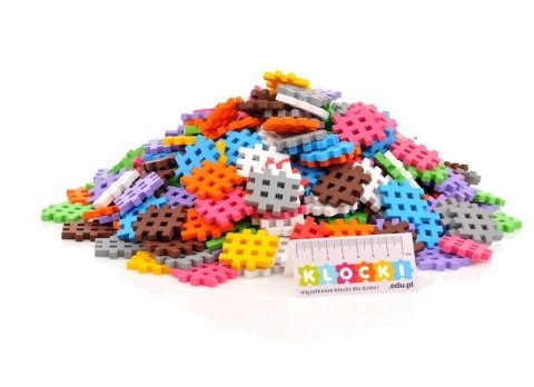 Klocki edukacyjne Marioinex Mini Waffle EDU 500 elementów dla 4-latka wspierające motorykę