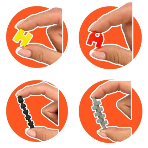 Klocki edukacyjne Marioinex Mini Waffle Konstruktor 140 elementów dla 4-latka wspierające motorykę