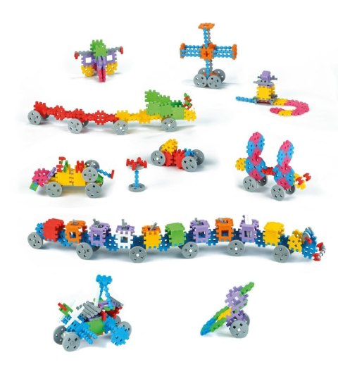 Klocki edukacyjne Marioinex Mini Waffle Wafle Konstruktor 300 elementów dla 4-latka wspierające m...