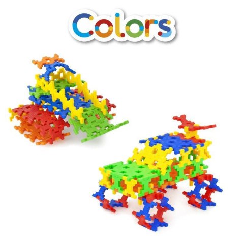 Klocki konstrukcyjne Incastro Colors Maxi kolorowe 100 elementów 4+