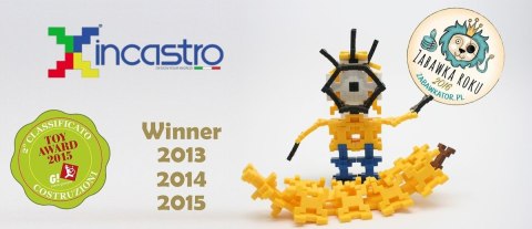 Klocki konstrukcyjne Incastro Colors Midi kolorowe 60 elementów 4+