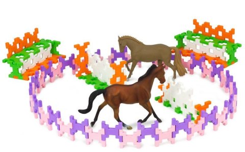 Klocki konstrukcyjne Incastro Midi Pink pastelowe 60 elementów 4+