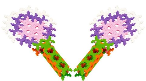 Klocki konstrukcyjne Incastro Midi Pink pastelowe 60 elementów 4+