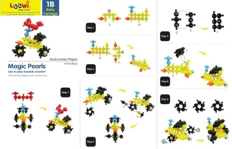 Klocki konstrukcyjne Loowi Pojazdy kulki 308 elementów 4+