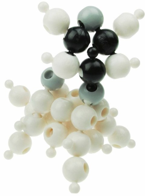 Klocki konstrukcyjne Loowi kulki Black and White 125 elementów 4+