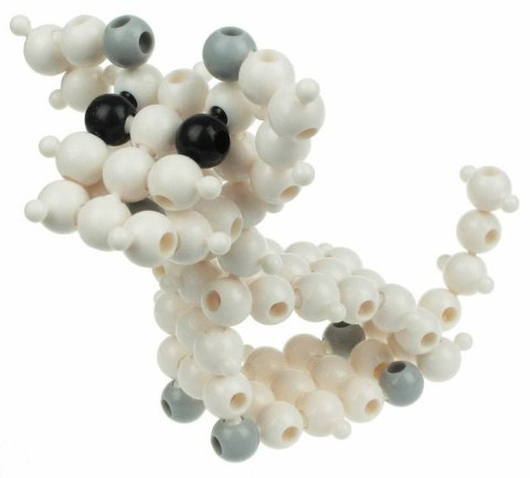 Klocki konstrukcyjne Loowi kulki Black and White 125 elementów 4+