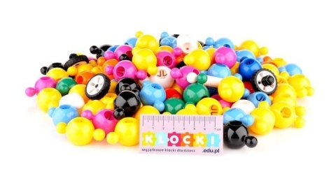 Klocki konstrukcyjne Loowi kulki zielone 125 elementów 4+