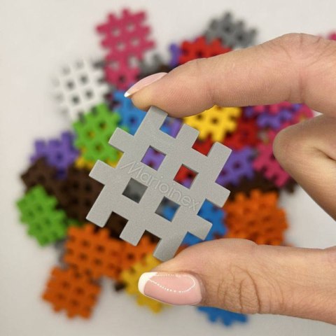 Klocki konstrukcyjne Marioinex Mini Waffle Wafle 500 elementów dla 4-latka wspierające motorykę