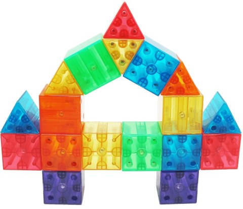 Klocki magnetyczne Flip and Snap Loowi 36 elementów 4+