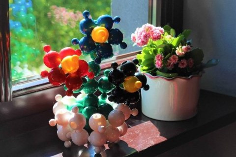 Duże klocki konstrukcyjne Big Loowi kulki 20 elementów 3+