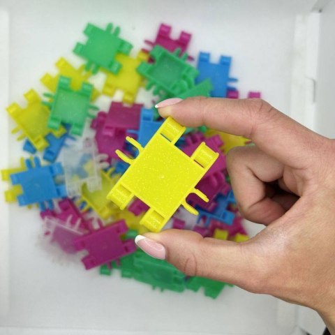 Klocki Clics Wiaderko 8w1 Glitter brokatowe 175 el. 4+