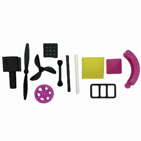 Klocki Clics Wiaderko 8w1 Glitter brokatowe 175 el. 4+