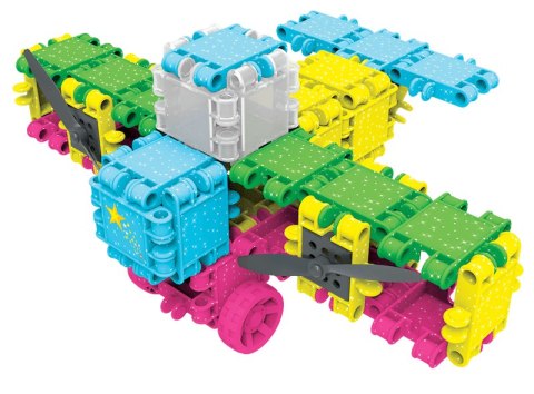 Klocki Clics Wiaderko 8w1 Glitter brokatowe 175 el. 4+