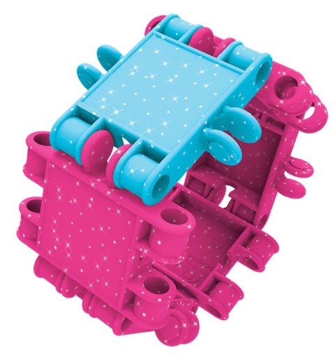 Klocki Clics Wiaderko 8w1 Glitter brokatowe 175 el. 4+