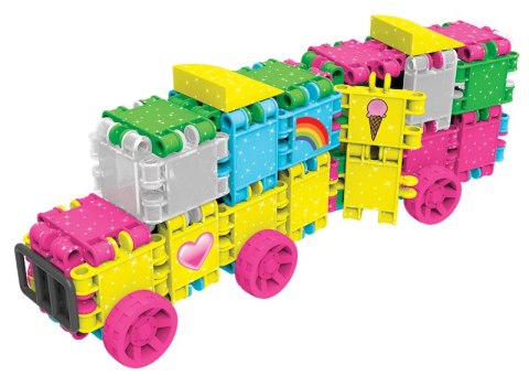 Klocki Clics Wiaderko 8w1 Glitter brokatowe 175 el. 4+