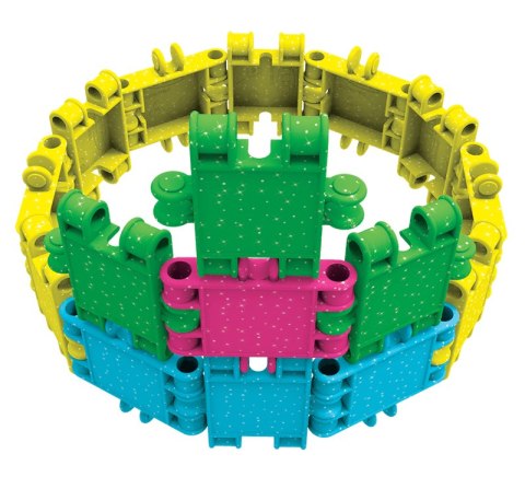 Klocki Clics Wiaderko 8w1 Glitter brokatowe 175 el. 4+