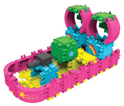 Klocki Clics Wiaderko 8w1 Glitter brokatowe 175 el. 4+