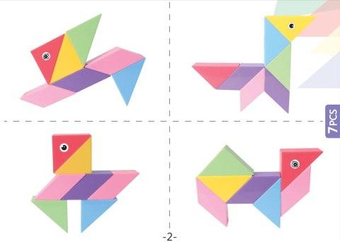 Klocki Magnetyczny Tangram - Magic Big Tangram 60 el.