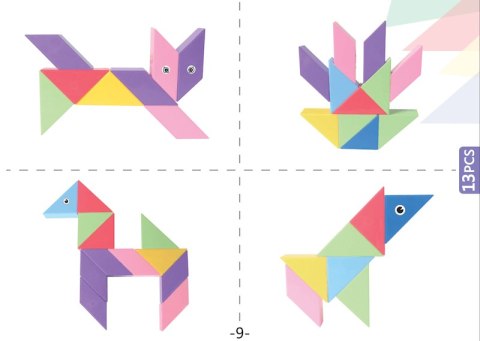 Klocki Magnetyczny Tangram - Magic Big Tangram 60 el.