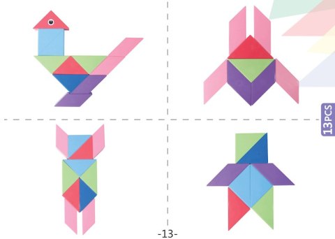 Klocki Magnetyczny Tangram - Magic Big Tangram 60 el.