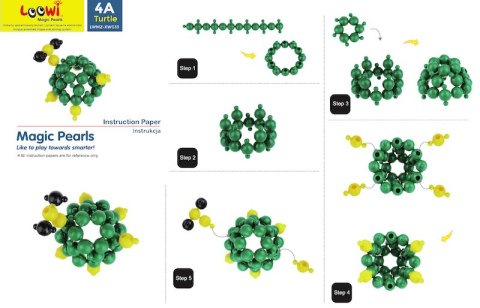 Klocki konstrukcyjne Loowi i Big Loowi mix kulki 200 elementów 3+