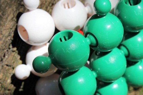 Klocki konstrukcyjne Loowi i Big Loowi mix kulki 200 elementów 3+