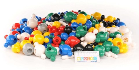 Klocki konstrukcyjne Loowi i Big Loowi mix kulki 45 elementów 3+