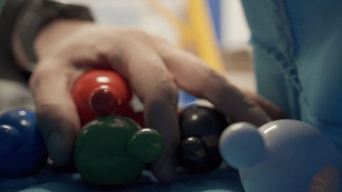 Klocki konstrukcyjne Loowi i Big Loowi mix kulki 45 elementów 3+