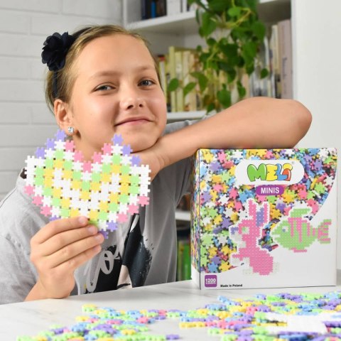 Klocki konstrukcyjne Meli Minis Pastel 1200 el.