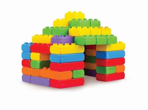 Klocki edukacyjne Marioinex Budowlane Cegły 30 elementów dla 4-latka wspierające motorykę