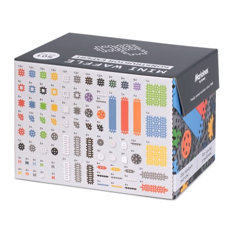 Klocki edukacyjne Marioinex Mini Waffle Konstruktor Expert 501 elementów dla 4-latka wspierające ...