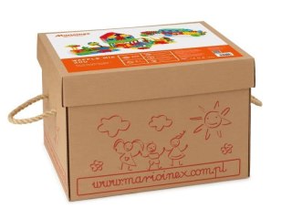 Klocki edukacyjne Marioinex Wafle Mix 200 elementów dla 2-latka wspierające motorykę