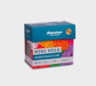 Klocki konstrukcyjne Marioinex Mini Koła Konstrukcyjne 250 elementów dla 4-latka wspierające moto...