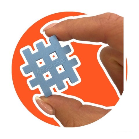 Klocki konstrukcyjne Marioinex Mini Waffle Pastel 300 elementów dla 4-latka wspierające motorykę