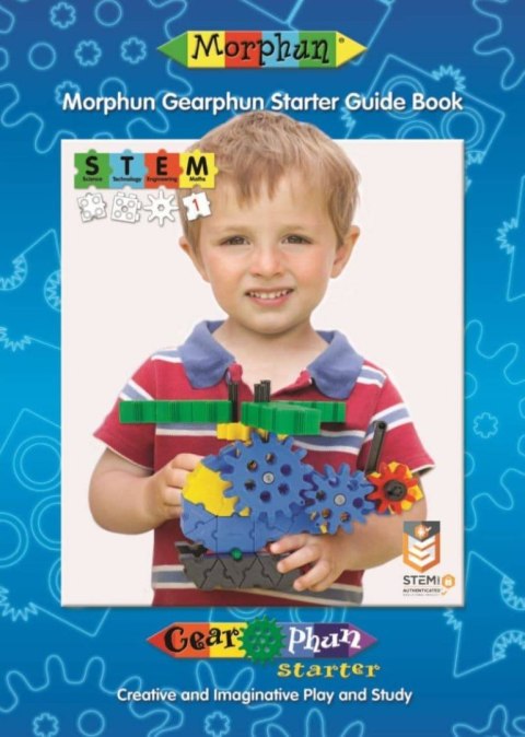 Zestaw klocków konstrukcyjnych Morphun Gearphun 500 el. + Instrukcje 60 str. A4