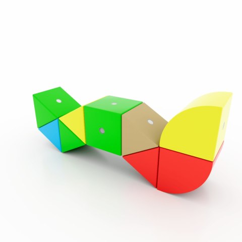 Drewniane klocki magnetyczne WABI 20 elementów z 76 magnesami 3+