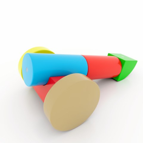 Drewniane klocki magnetyczne WABI 20 elementów z 76 magnesami 3+