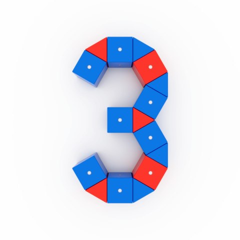 Drewniane klocki magnetyczne WABI 40 elementów z 152 magnesami 3+