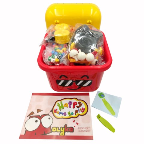 Klocki konstrukcyjne Molyka RED Box 159 elementów 3+ - Molyka