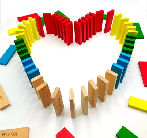 Drewniane klocki deseczki WABI Planks 12 cm 200 sztuk 3+