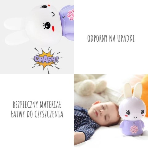 Króliczek Alilo Honey Bunny G6 PURPLE - fioletowy