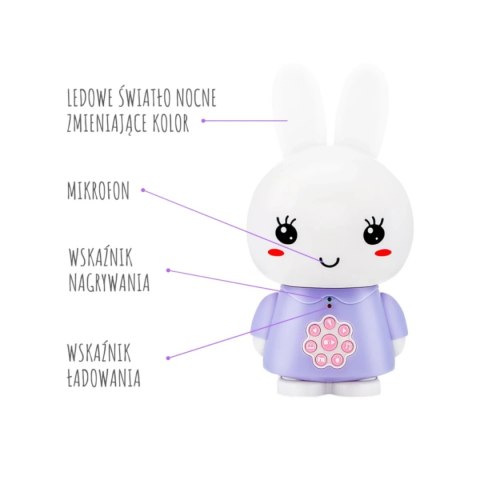 Króliczek Alilo Honey Bunny G6 PURPLE - fioletowy