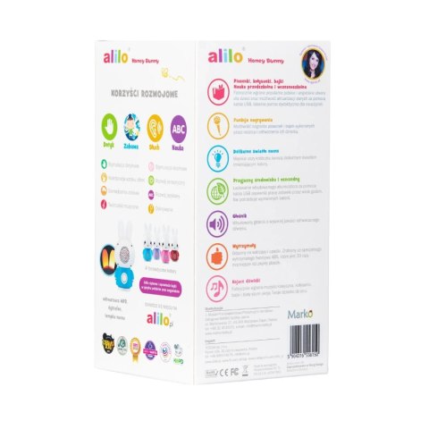 Króliczek Alilo Honey Bunny G6 PURPLE - fioletowy