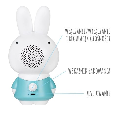 Króliczek Alilo Honey Bunny G6PRO BLUE - turkusowy