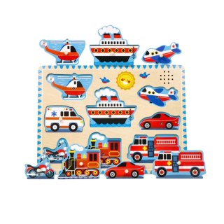 Puzzle dźwiękowe - pojazdy