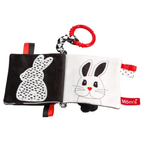 Sensoryczna książeczka Kto to? Co to? dla niemowląt 0+ Mom's Care