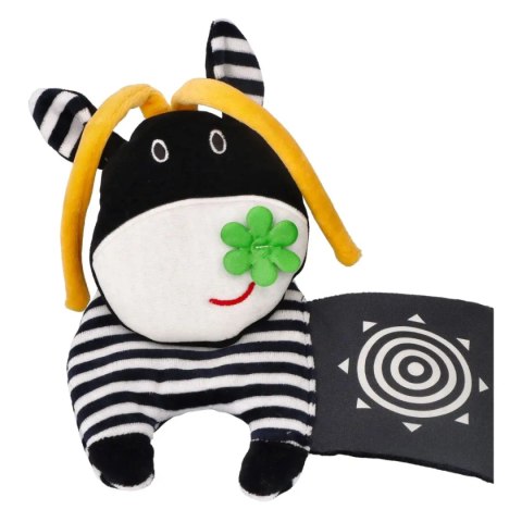 Sensoryczna książeczka do łóżeczka Krówka 0+ Mom's Care