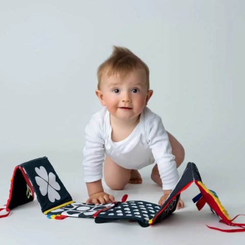 Sensoryczna książeczka osłona do łóżeczka 0+ Mom's Care